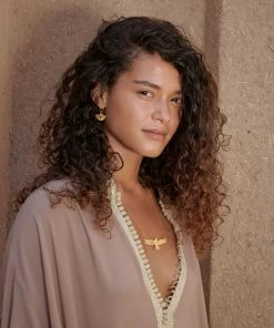 Zoe and Morgan Eagle Necklace Gold