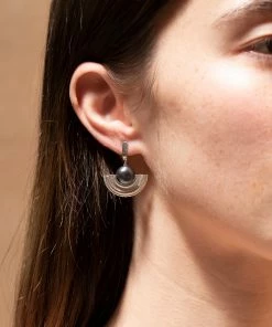 Zoe and Morgan Adella Silver Pearl Earring 8 Zoe and Morgan Adella Silver Pearl Earring