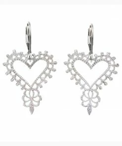 Zoe and Morgan Silver Gypsy Heart Earrings 5 Zoe and Morgan Silver Gypsy Heart Earrings