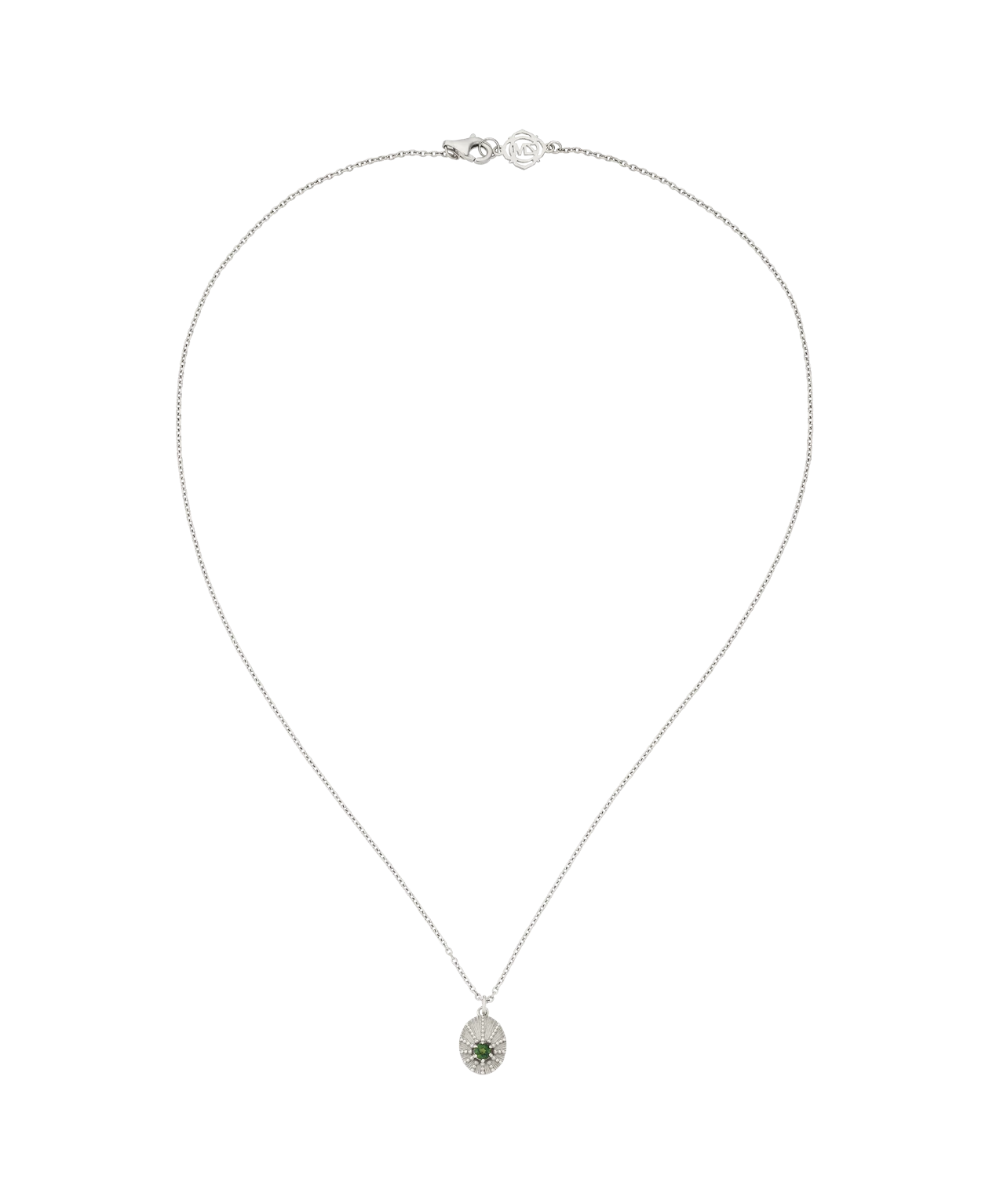 Zoe and Morgan Kina Silver Necklace Chrome Diopside 4 Zoe and Morgan Kina Silver Necklace Chrome Diopside