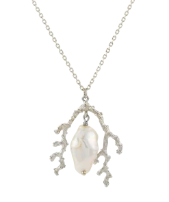 Zoe and Morgan Mutiara Pearl Silver Necklace 7 Zoe and Morgan Mutiara Pearl Silver Necklace