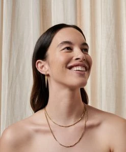 Zoe and Morgan Coralia Gold Earring