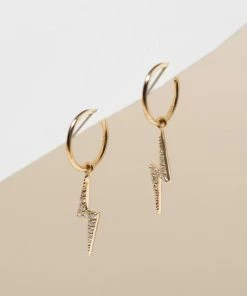 Zoe and Morgan Zap Diamond Single Hoop