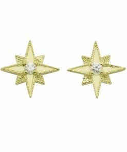 Zoe and Morgan Mini Boom Star Gold Studs