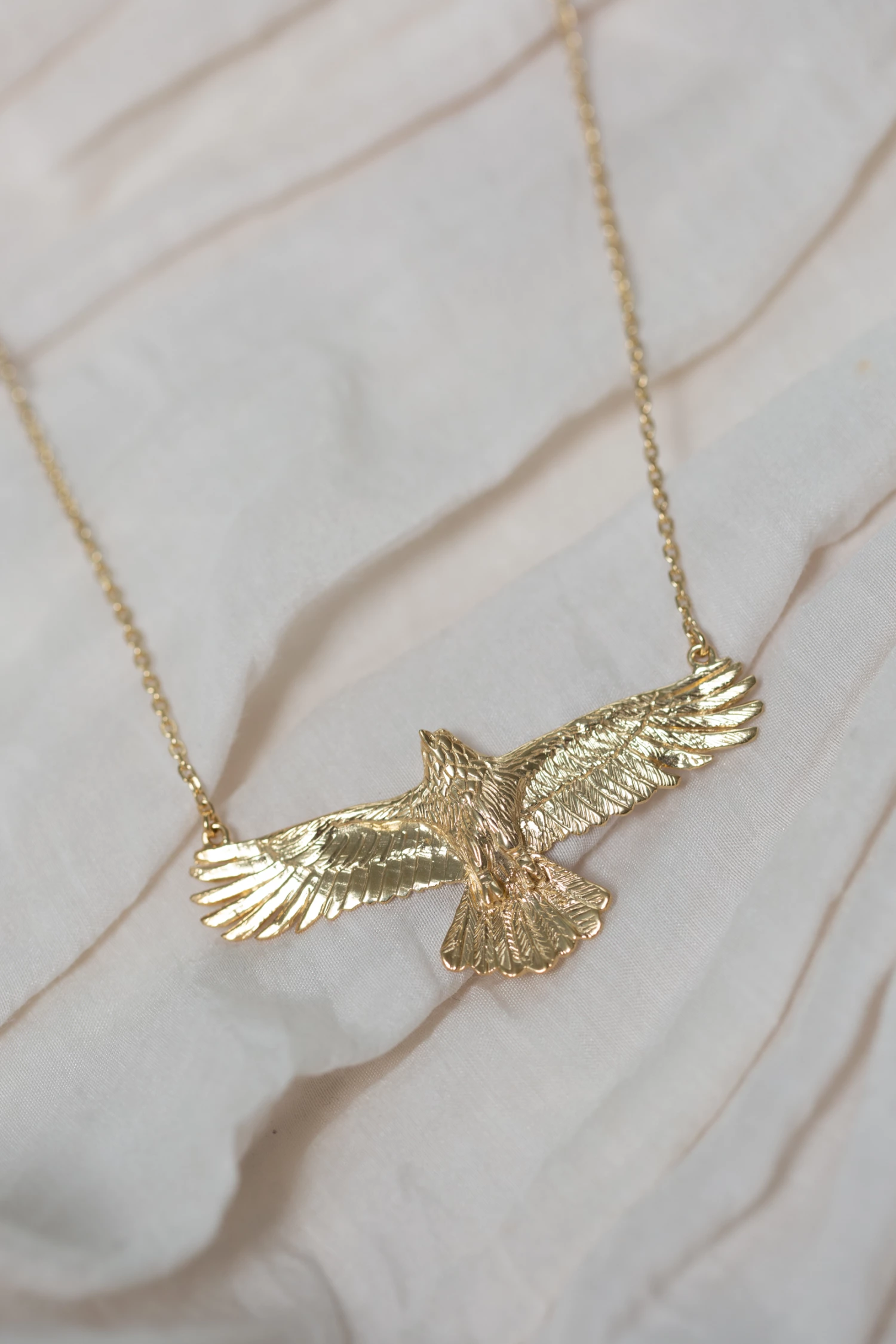 Zoe and Morgan Eagle Necklace Gold 3 Zoe and Morgan Eagle Necklace Gold