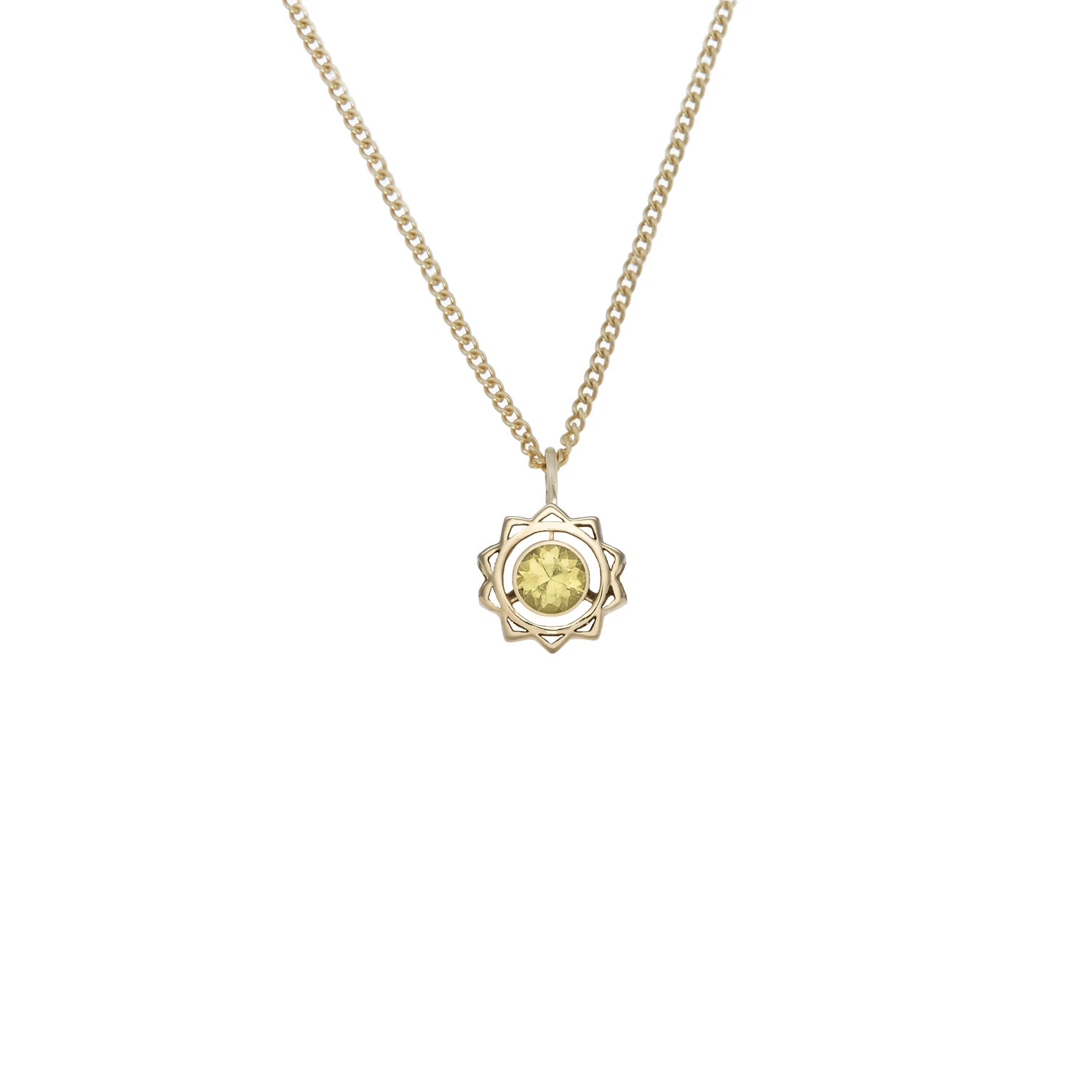 Zoe and Morgan Gold & Yellow Sapphire Solar Plexus Chakra Necklace 1 Zoe and Morgan Gold & Yellow Sapphire Solar Plexus Chakra Necklace