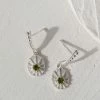 Zoe and Morgan Kina Silver and Chrome Diopside Earrings