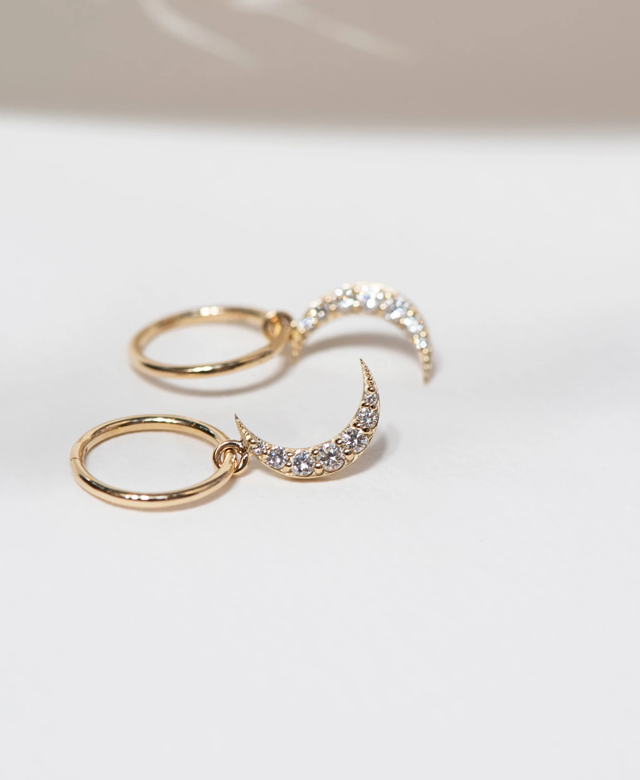 Zoe and Morgan Luna Single Hoop Earrings 1 Zoe and Morgan Luna Single Hoop Earrings