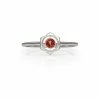 Zoe and Morgan Silver & Orange Sapphire Sacral Chakra Ring