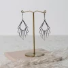Zoe and Morgan Silver Flossie Earrings