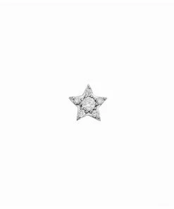 Zoe and Morgan White Gold Alcyone Star Stud