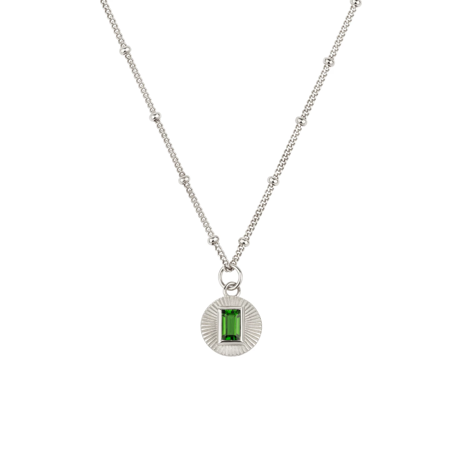 Zoe and Morgan Vera Necklace Silver with Chrome Diopside 4 Zoe and Morgan Vera Necklace Silver with Chrome Diopside