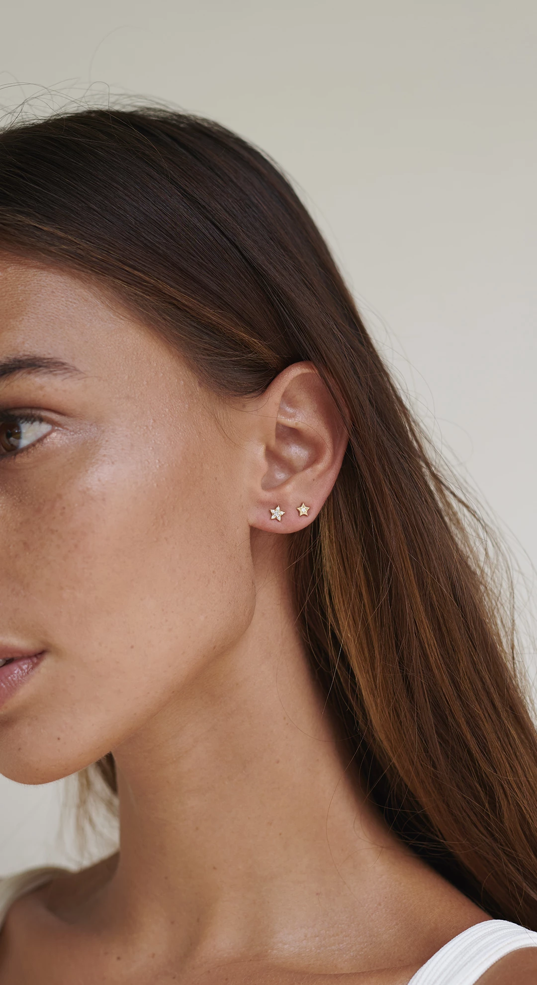 Zoe and Morgan Gold Alcyone Star Diamond Single Stud Earring 3 Zoe and Morgan Gold Alcyone Star Diamond Single Stud Earring