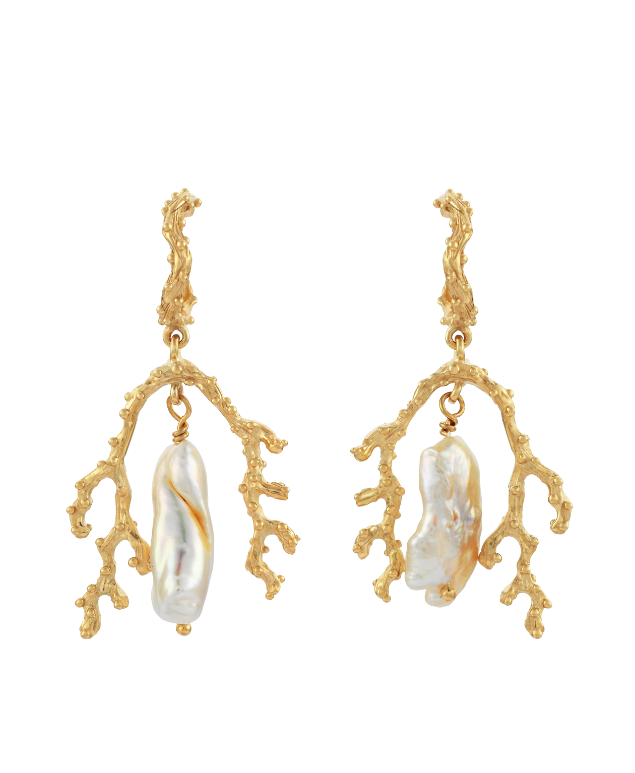 Zoe and Morgan Mutiara Pearl Gold Earrings 3 Zoe and Morgan Mutiara Pearl Gold Earrings