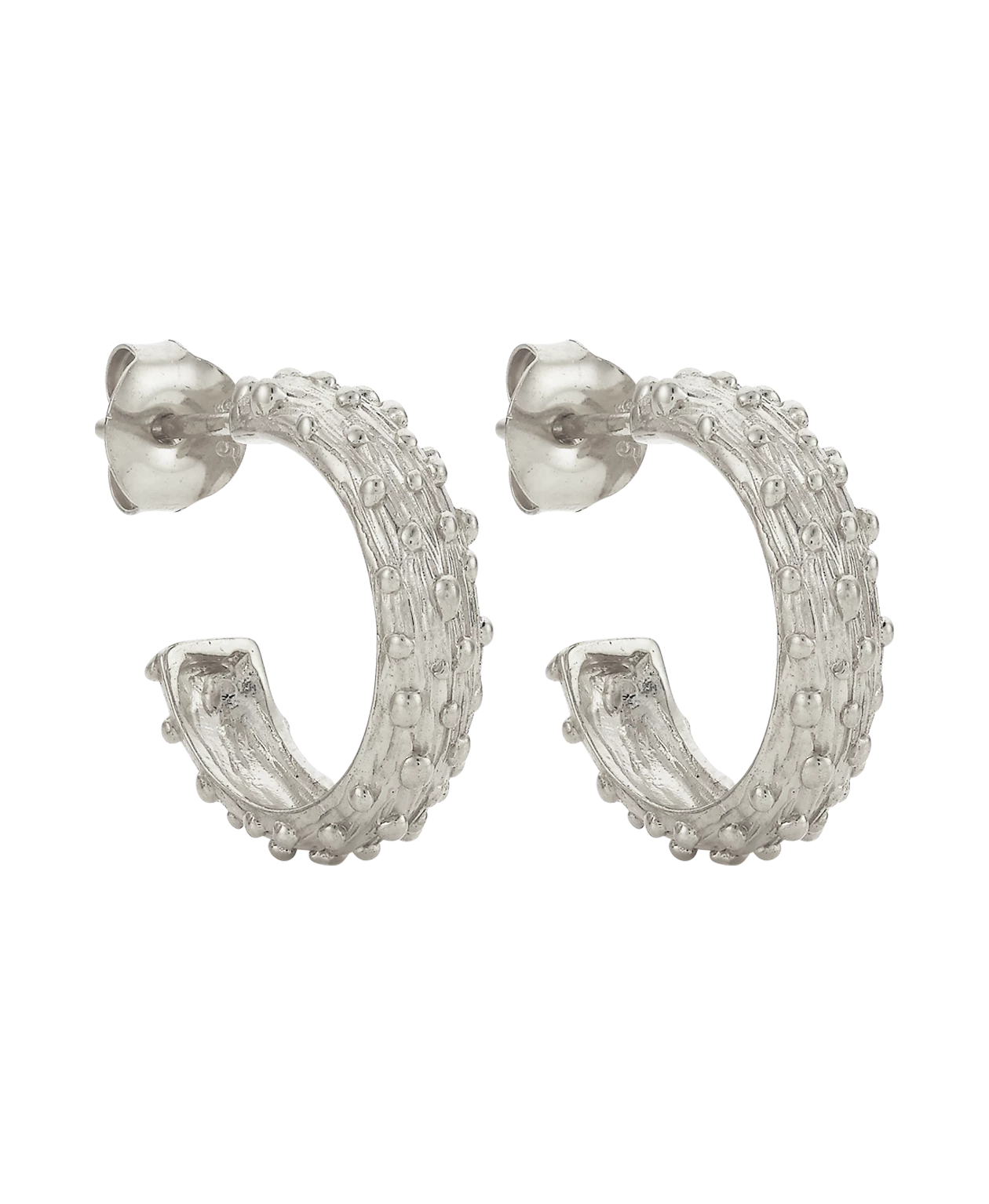 Zoe and Morgan Mini Komodo Silver Hoops 4 Zoe and Morgan Mini Komodo Silver Hoops