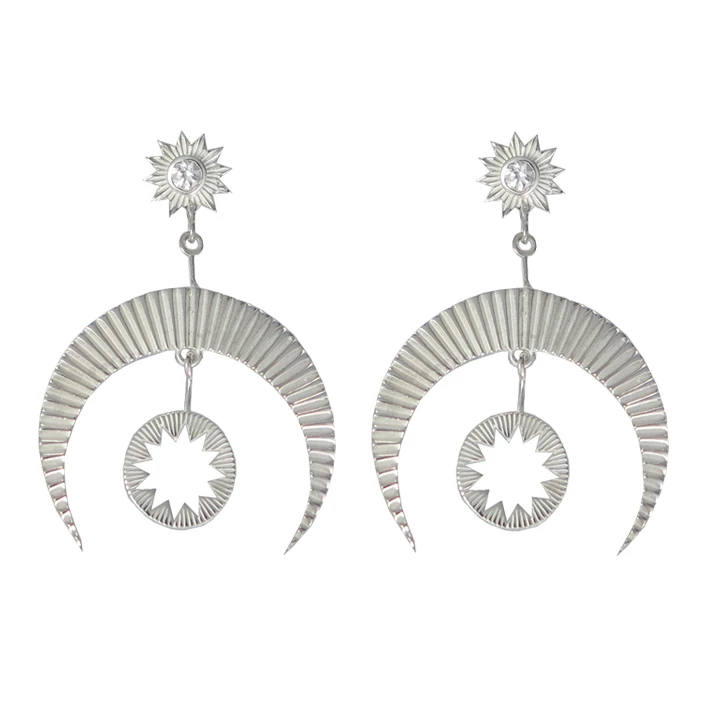 Zoe and Morgan Hatha Silver Earrings 3 Zoe and Morgan Hatha Silver Earrings
