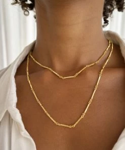 Zoe and Morgan Ameena Chain Necklace 40cm Gold