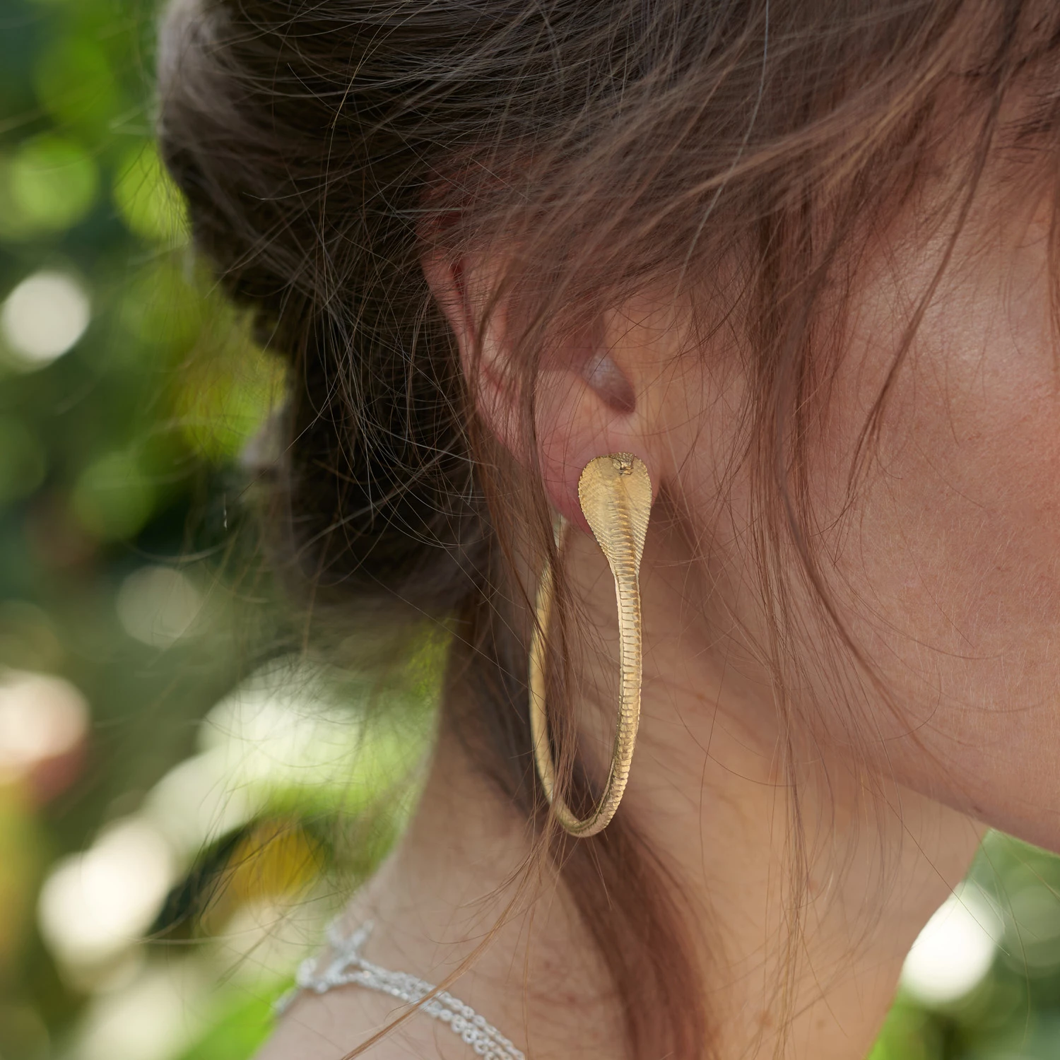 Zoe and Morgan Gold Snake Hoops 2 Zoe and Morgan Gold Snake Hoops