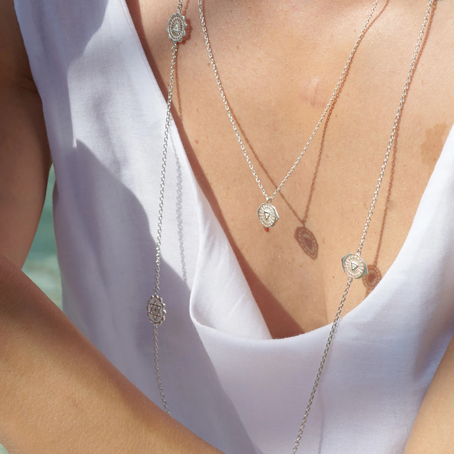 Zoe and Morgan Sixth Chakra Silver Necklace 3 Zoe and Morgan Sixth Chakra Silver Necklace