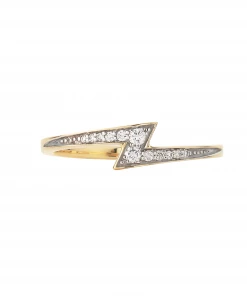 Zoe and Morgan Zap Diamond Gold Ring