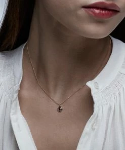 Zoe and Morgan Gold & Ruby Base Chakra Necklace 5 Zoe and Morgan Gold & Ruby Base Chakra Necklace