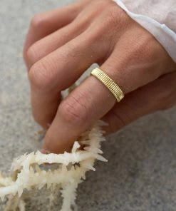 Zoe and Morgan Connected Stacker Gold Ring