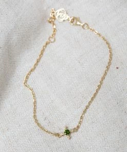 Zoe and Morgan Izil Bracelet Chrome Diopside Gold