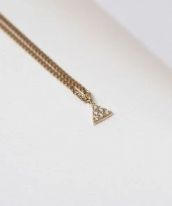 Zoe and Morgan Mini Pyramid Diamond Necklace 6 Zoe and Morgan Mini Pyramid Diamond Necklace