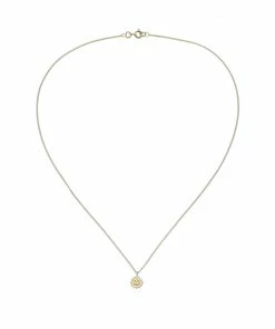 Zoe and Morgan Gold & Yellow Sapphire Solar Plexus Chakra Necklace