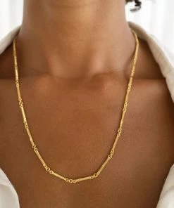 Zoe and Morgan Ameena Chain Necklace 50cm Gold