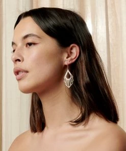 Zoe and Morgan Silver Flossie Earrings