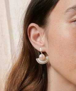 Zoe and Morgan Adella Silver Pearl Earring