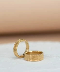 Zoe and Morgan Moored Stacker Ring Gold