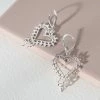 Zoe and Morgan Silver Gypsy Heart Earrings