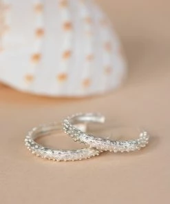 Zoe and Morgan Komodo Silver Hoops