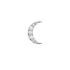 Zoe and Morgan White Gold & Diamond Luna Moon Single Stud Earring