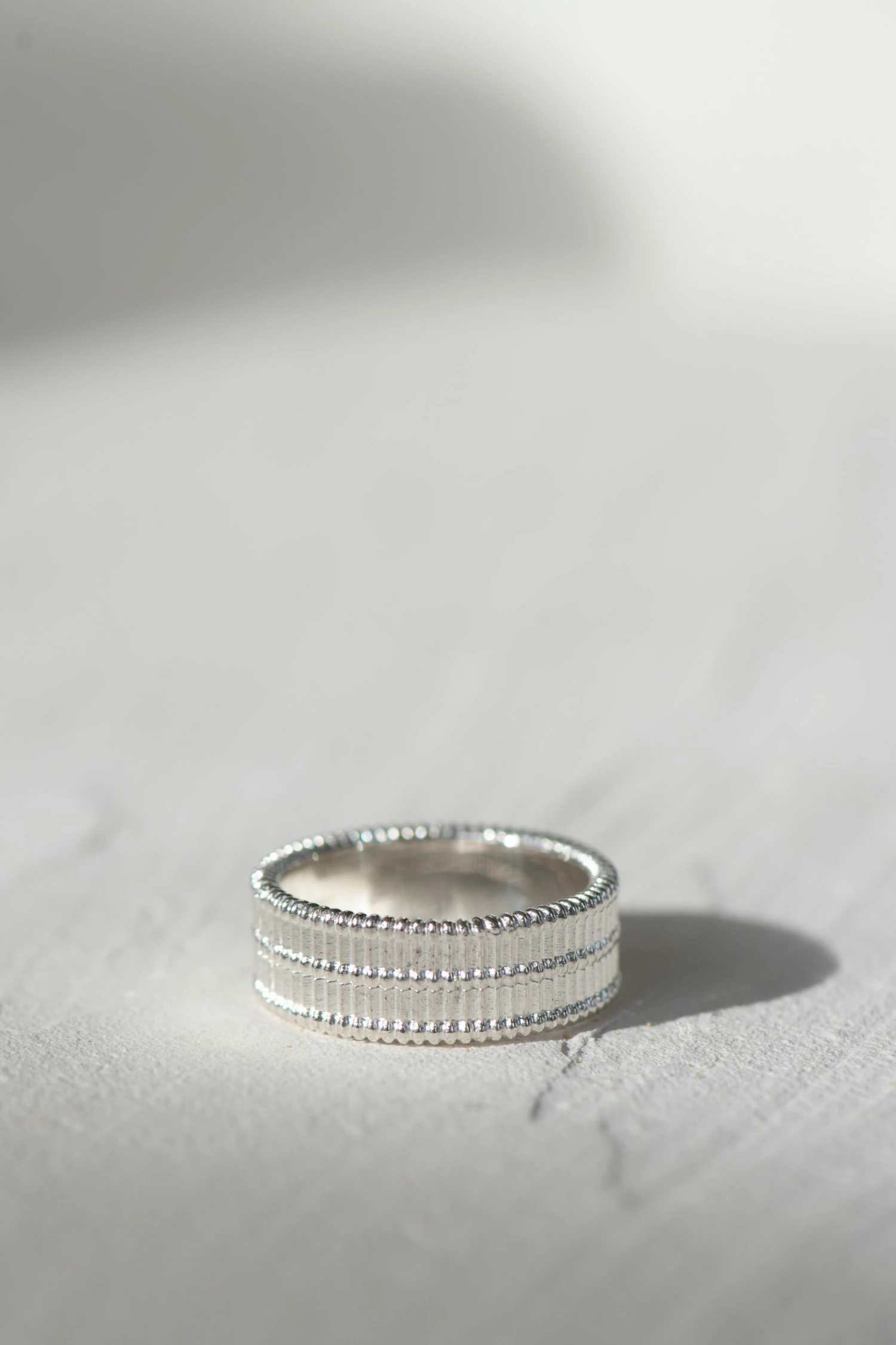 Zoe and Morgan Moored Stacker Ring Silver 3 Zoe and Morgan Moored Stacker Ring Silver