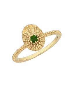 Zoe and Morgan Kina Stacker Ring Gold and Chrome Diopside 8 Zoe and Morgan Kina Stacker Ring Gold and Chrome Diopside