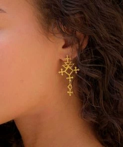 Zoe and Morgan Talitha Earrings Gold 7 Zoe and Morgan Talitha Earrings Gold