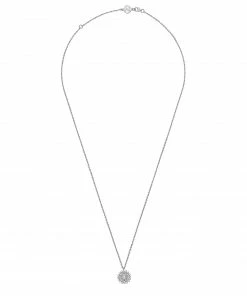 Zoe and Morgan Fifth Chakra Silver Necklace