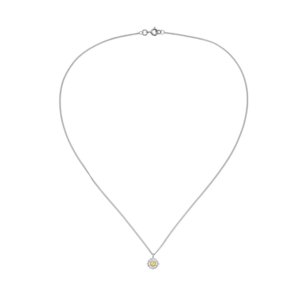 Zoe and Morgan Silver Yellow Sapphire Solar Plexus Chakra Necklace 2 Zoe and Morgan Silver Yellow Sapphire Solar Plexus Chakra Necklace