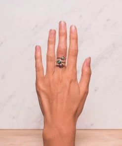 Zoe and Morgan Silver & Orange Sapphire Sacral Chakra Ring 5 Zoe and Morgan Silver & Orange Sapphire Sacral Chakra Ring