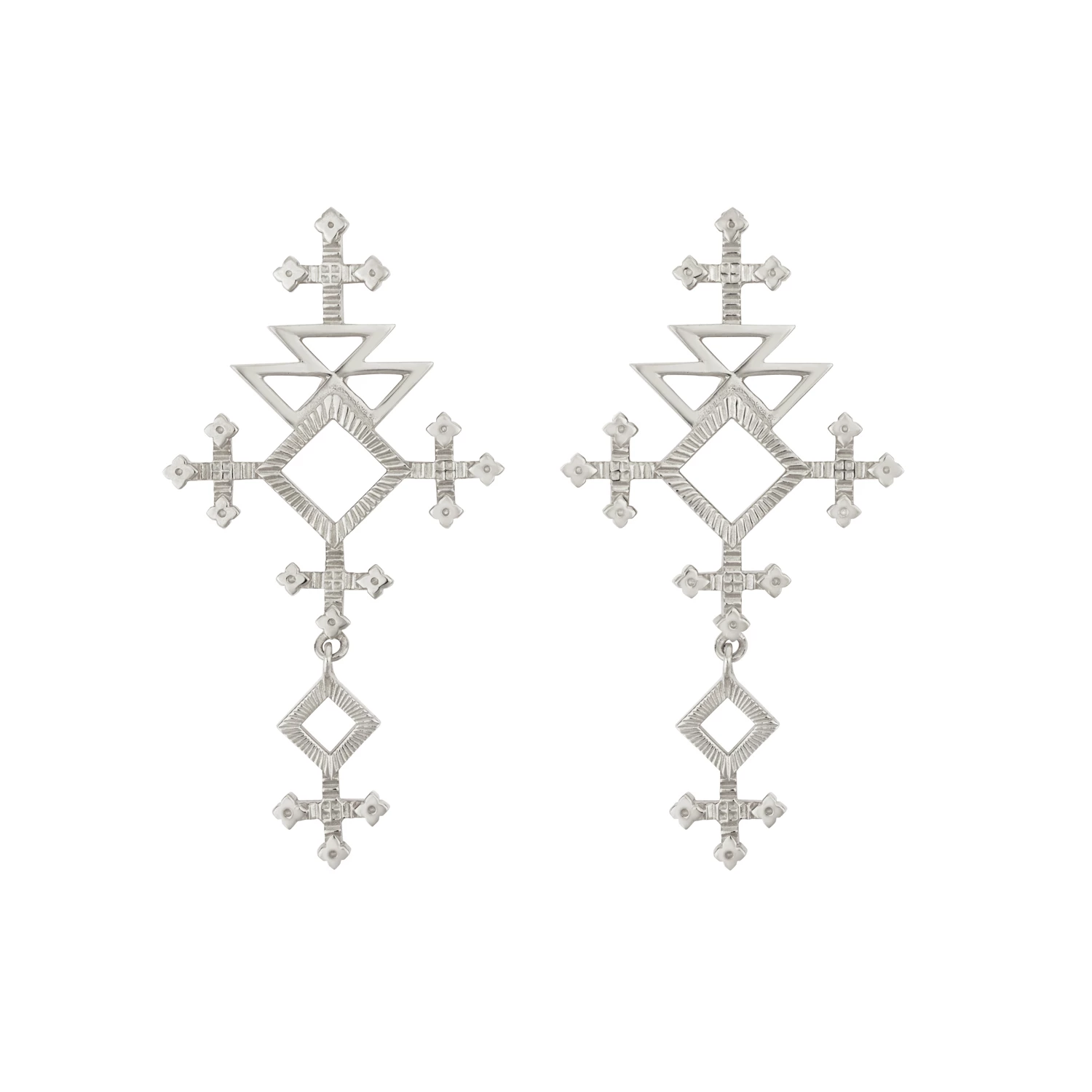 Zoe and Morgan Talitha Earrings Silver 3 Zoe and Morgan Talitha Earrings Silver