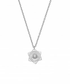 Zoe and Morgan Second Chakra Silver Necklace