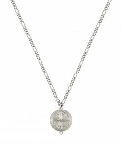 Zoe and Morgan Wild Necklace Silver with White Zircon