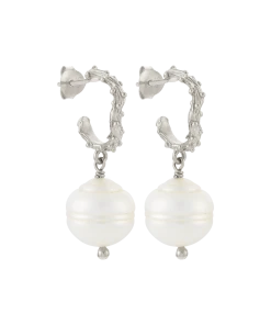 Zoe and Morgan Asahan Silver Pearl Earrings 9 Zoe and Morgan Asahan Silver Pearl Earrings