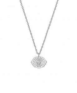 Zoe and Morgan Sixth Chakra Silver Necklace