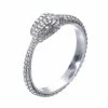 Zoe and Morgan Silver Eternity Snake Ring