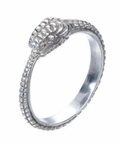 Zoe and Morgan Silver Eternity Snake Ring