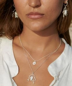 Zoe and Morgan Mutiara Pearl Silver Necklace